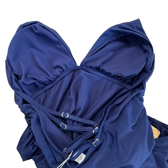 You Dian Navy Blue One Piece Bathing Suit Size XL NWT - Picture 14 of 16